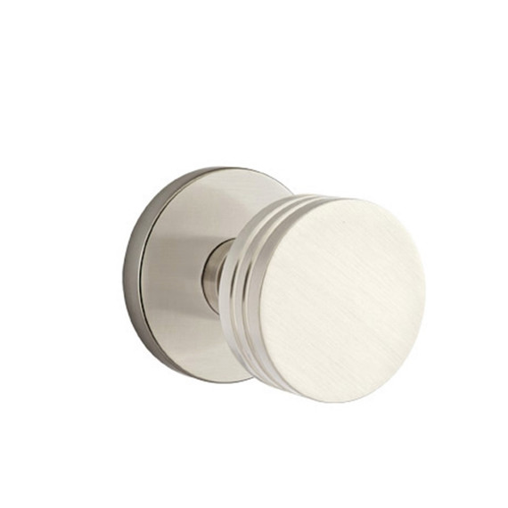 Emtek 5059-BN-US15 Bern Door Knob Dummy Set With Disk Rosette Satin Nickel