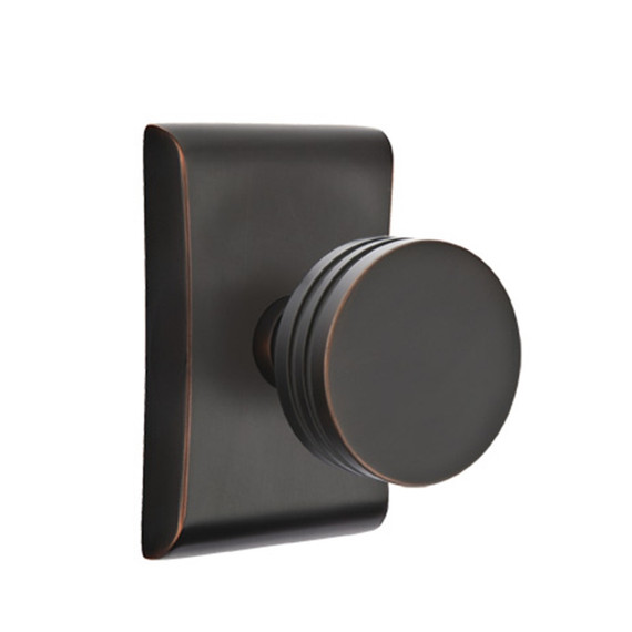 Emtek 5111-BN-US10B Bern Door Knob Passage Set With Neos Rosette Oil Rubbed Bronze