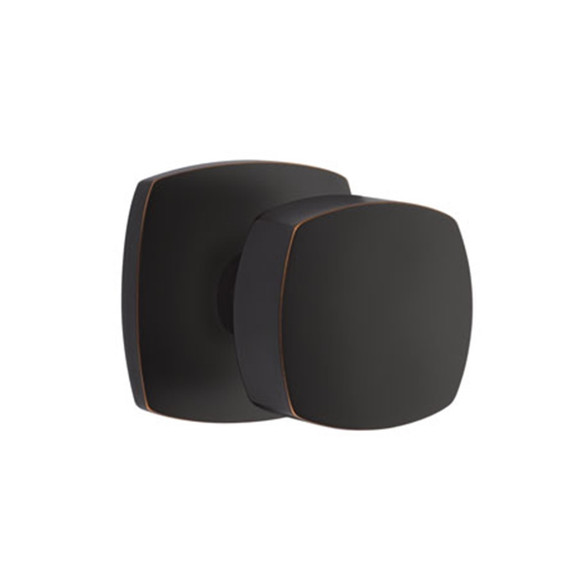 Emtek 5326-FRK-US10B Freestone Door Knob Privacy Set With Urban Modern Rosette Oil Rubbed Bronze
