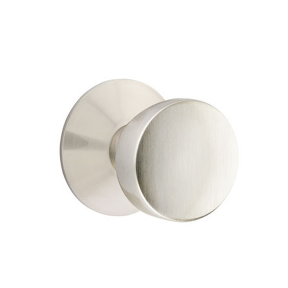 Emtek 5107-LAU-US15 Laurent Door Knob Passage Set With Modern Rosette Satin Nickel