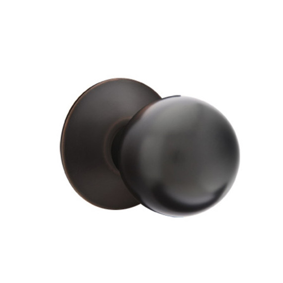 Emtek 5107-OR-US10B Orb Door Knob Passage Set With Modern Rosette Oil Rubbed Bronze