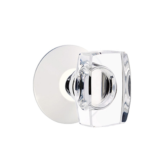 Emtek 5107-WS-US26 Windsor Door Knob Passage Set With Modern Rosette Polished Chrome
