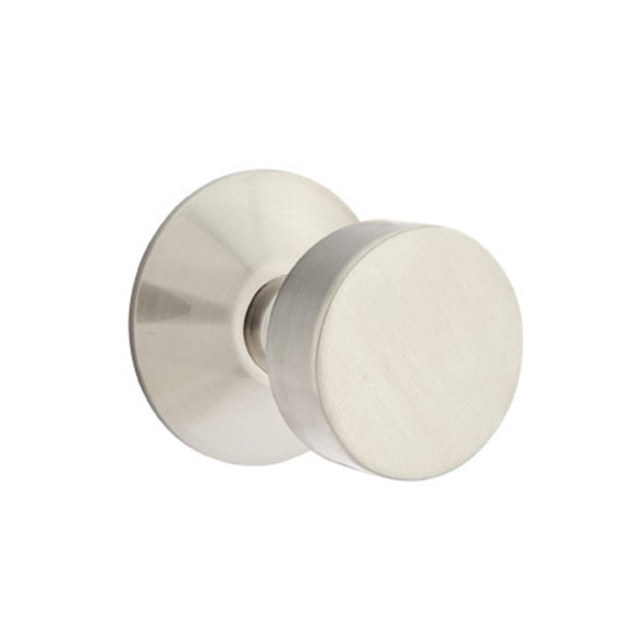Emtek 5057-ROU-US15 Round Door Knob Dummy Set With Modern Rosette Satin Nickel