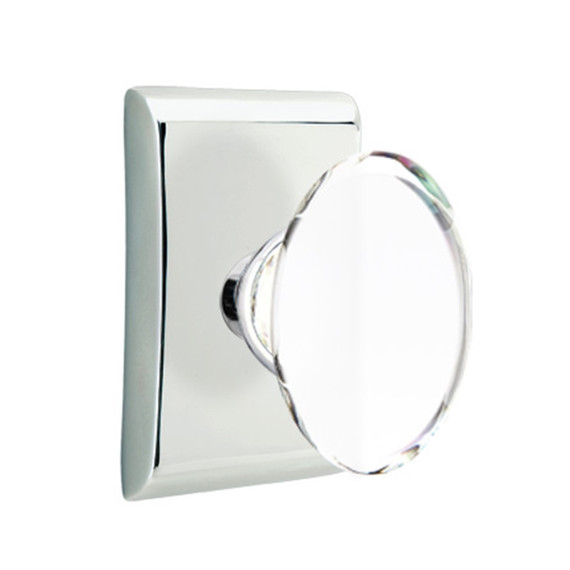 Emtek 5051-HT-US26 Hampton Door Knob Dummy Set With Neos Rosette Polished Chrome