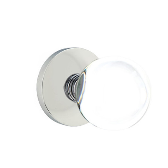 Emtek 5059-BL-US26 Bristol Door Knob Dummy Set With Disk Rosette Polished Chrome