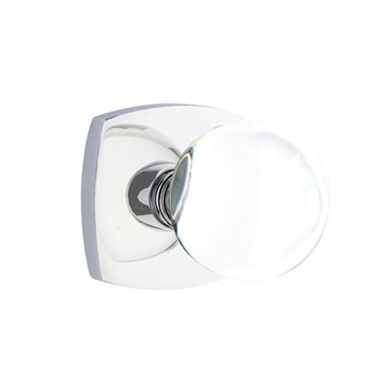 Emtek 5306-BL-US26 Bristol Door Knob Dummy Set With Urban Modern Rosette Polished Chrome