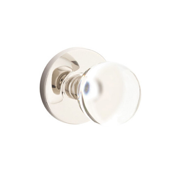 Emtek 5109-BL-US14 Bristol Door Knob Passage Set With Disk Rosette Polished Nickel