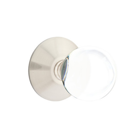 Emtek 5207-BL-US15 Bristol Door Knob Privacy Set With Modern Rosette Satin Nickel