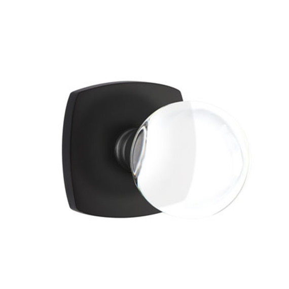 Emtek 5316-BL-US19 Bristol Door Knob Passage Set With Urban Modern Rosette Flat Black