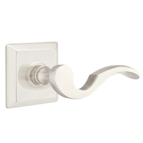 Emtek 8131-C-US15 Cortina Door Lever Passage Set With Quincy Rosette Satin Nickel