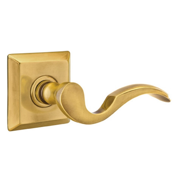 Emtek 8131-C-US7 Cortina Door Lever Passage Set With Quincy Rosette French Antique