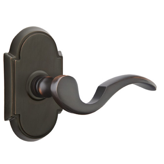 Emtek 8208-C-US10B Cortina Door Lever Privacy Set With #8 Rosette Oil Rubbed Bronze
