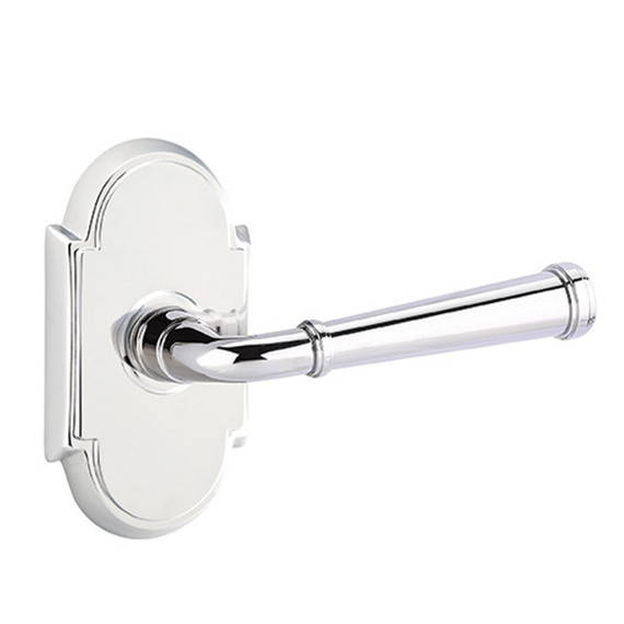 Emtek 8058-ME-US26 Merrimack Door Lever Dummy Set With #8 Rosette Polished Chrome
