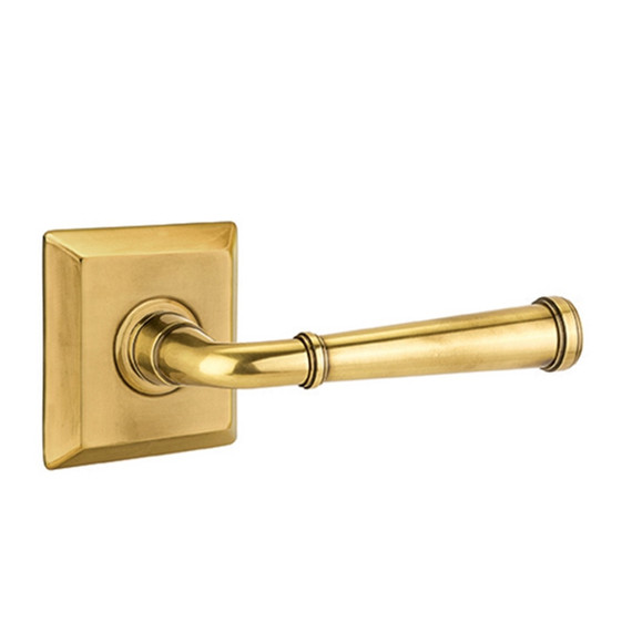 Emtek 8531-ME-US7 Merrimack Door Lever Dummy Set With Quincy Rosette French Antique