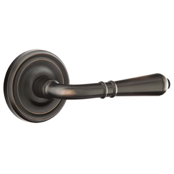 Emtek 8050-T-US10B Turino Door Lever Dummy Set With Regular Rosette Oil Rubbed Bronze