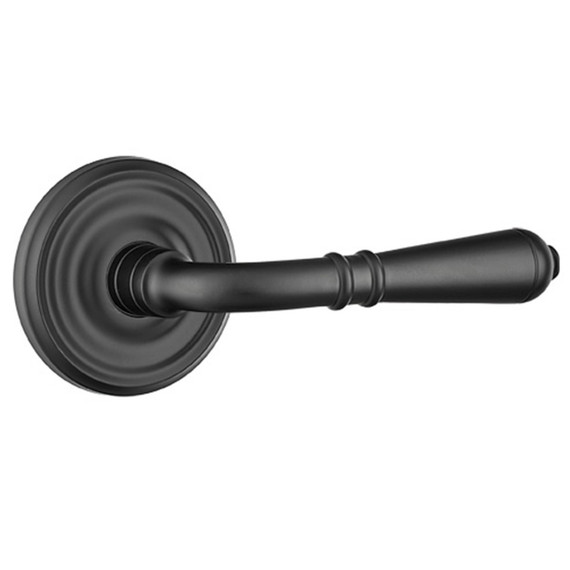 Emtek 8050-T-US19 Turino Door Lever Dummy Set With Regular Rosette Flat Black