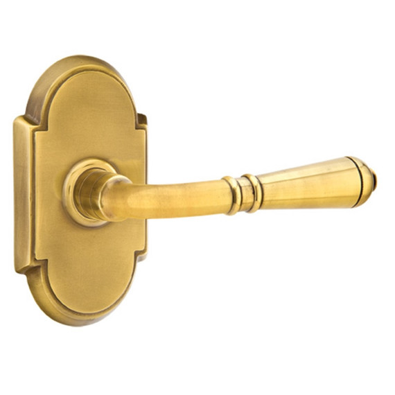 Emtek 8208-T-US7 Turino Door Lever Privacy Set With #8 Rosette French Antique