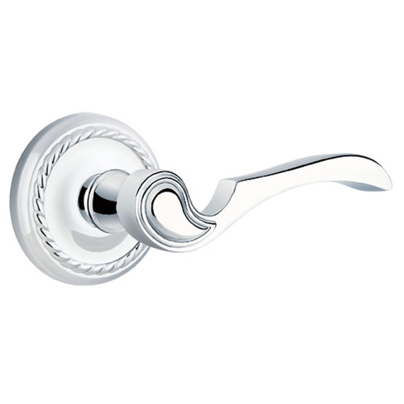 Emtek 8051-CV-US26 Coventry Door Lever Dummy Set With Rope Rosette Polished Chrome