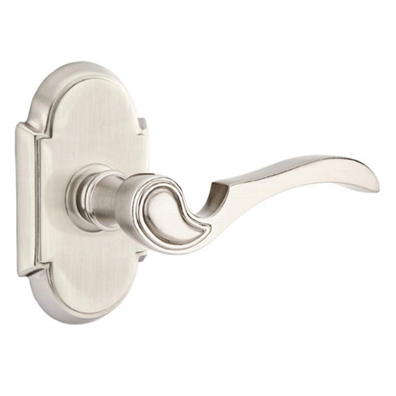 Emtek 8058-CV-US15 Coventry Door Lever Dummy Set With #8 Rosette Satin Nickel