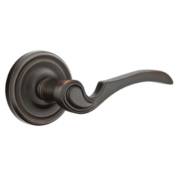 Emtek 8200-CV-US10B Coventry Door Lever Privacy Set With Regular Rosette Oil Rubbed Bronze