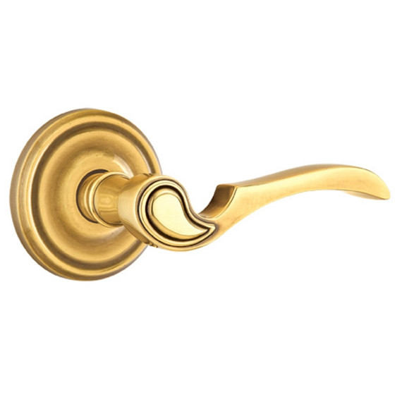 Emtek 8200-CV-US7 Coventry Door Lever Privacy Set With Regular Rosette French Antique