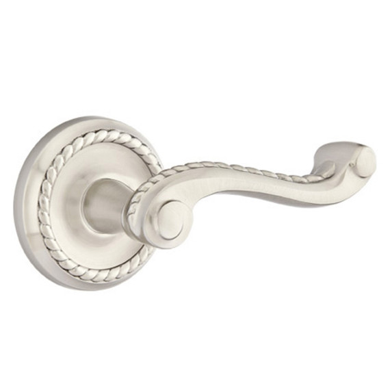 Emtek 8051-RL-US15 Rope Door Lever Dummy Set With Rope Rosette Satin Nickel