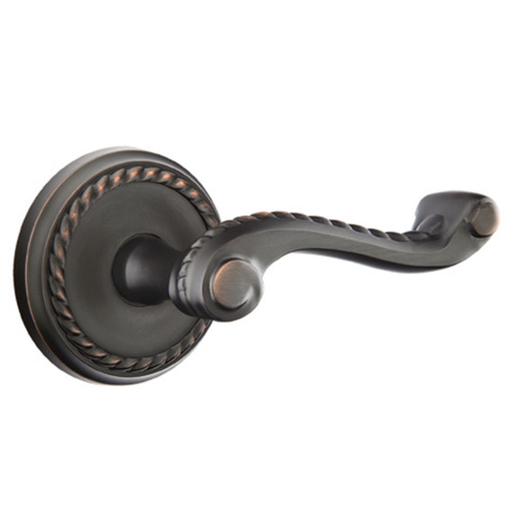 Emtek 8101-RL-US10B Rope Door Lever Passage Set With Rope Rosette Oil Rubbed Bronze