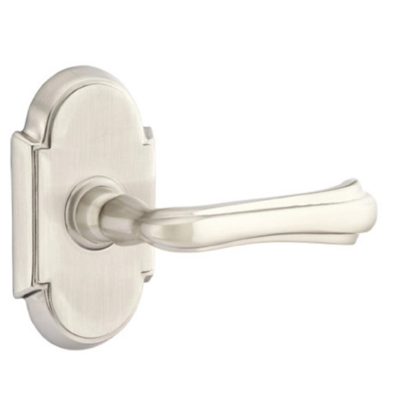 Emtek 8108-WM-US15 Wembley Door Lever Passage Set With #8 Rosette Satin Nickel