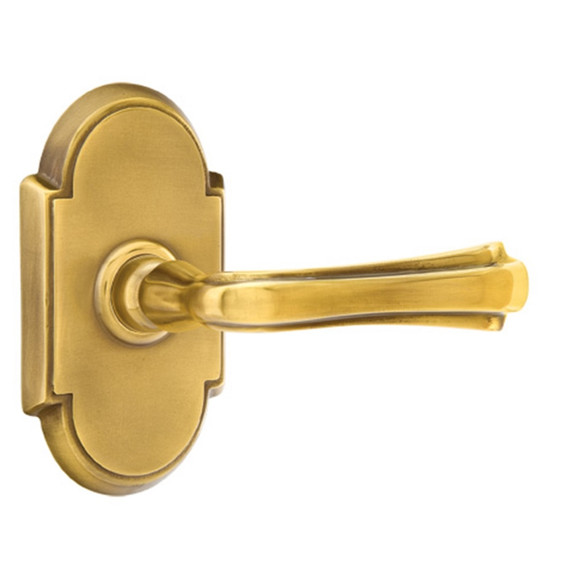 Emtek 8108-WM-US7 Wembley Door Lever Passage Set With #8 Rosette French Antique