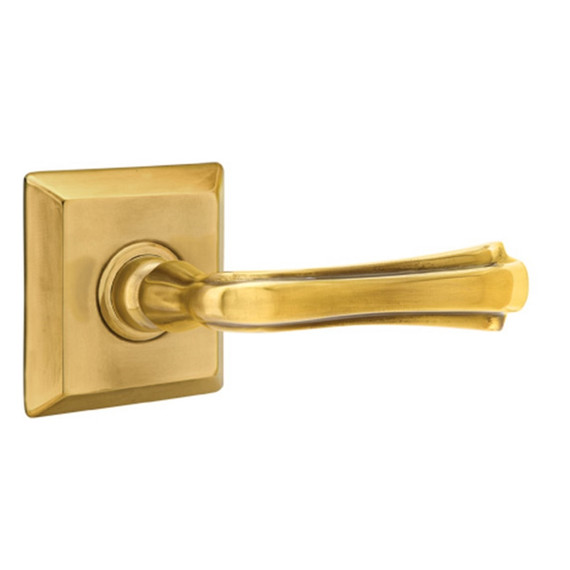 Emtek 8231-WM-US7 Wembley Door Lever Privacy Set With Quincy Rosette French Antique