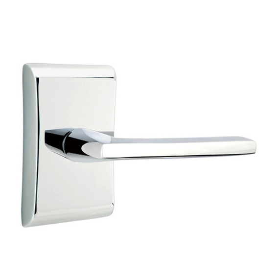 Emtek 5211-HLO-US26 Helios Door Lever Privacy Set With Neos Rosette Polished Chrome