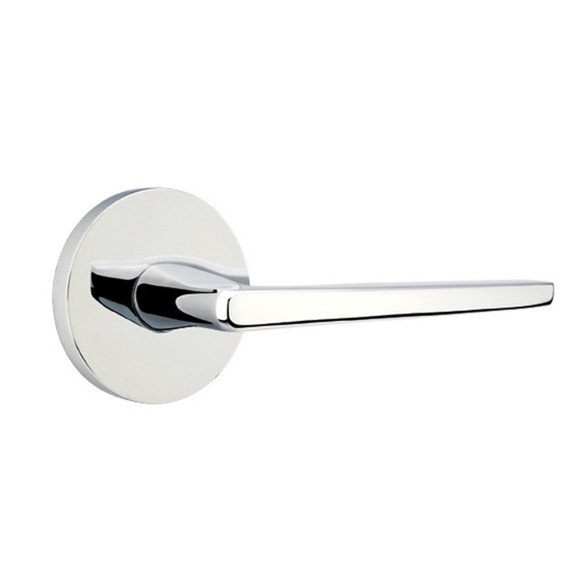 Emtek 5059-HER-US26 Hermes Door Lever Dummy Set With Disk Rosette Polished Chrome