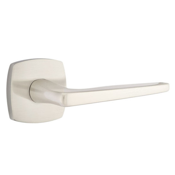 Emtek 5306-HER-US15 Hermes Door Lever Dummy Set With Urban Modern Rosette Satin Nickel