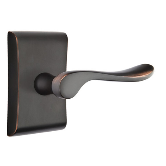 Emtek 5111-LU-US10B Luzern Door Lever Passage Set With Neos Rosette Oil Rubbed Bronze