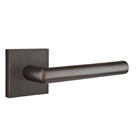 Emtek 5110-STU-US10B Stuttgart Door Lever Passage Set With Square Rosette Oil Rubbed Bronze
