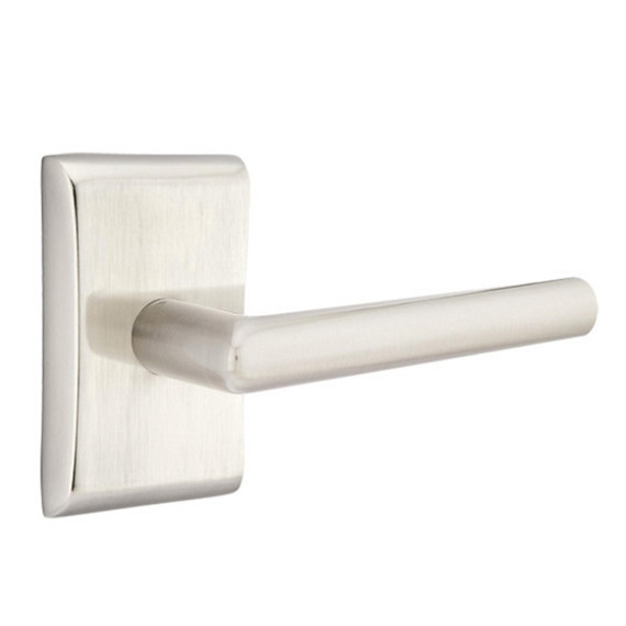 Emtek 5111-STU-US15 Stuttgart Door Lever Passage Set With Neos Rosette Satin Nickel