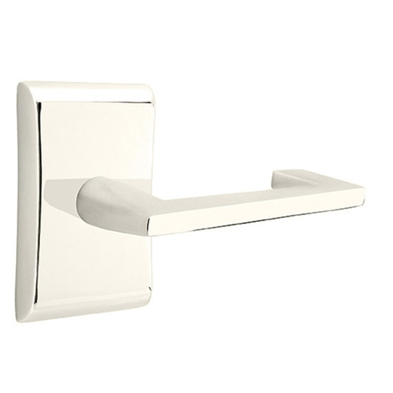 Emtek 5051-AG-US14 Argos Door Lever Dummy Set With Neos Rosette Polished Nickel