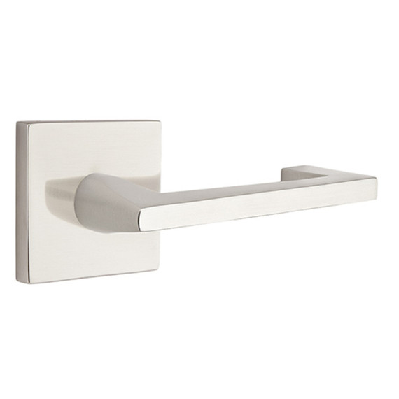Emtek 5210-AG-US15 Argos Door Lever Privacy Set With Square Rosette Satin Nickel