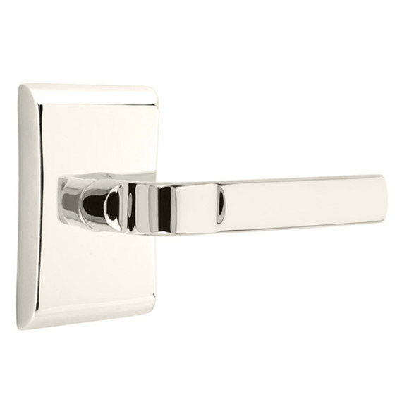 Emtek 5051-AST-US14 Aston Door Lever Dummy Set With Neos Rosette Polished Nickel