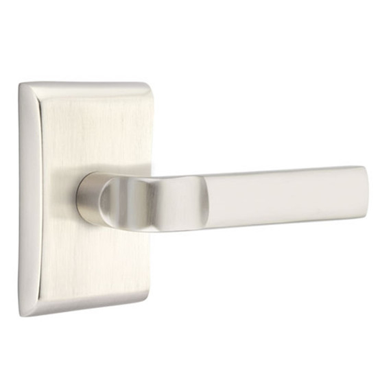 Emtek 5111-AST-US15 Aston Door Lever Passage Set With Neos Rosette Satin Nickel