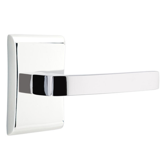 Emtek 5051-BRL-US26 Breslin Door Lever Dummy Set With Neos Rosette Polished Chrome