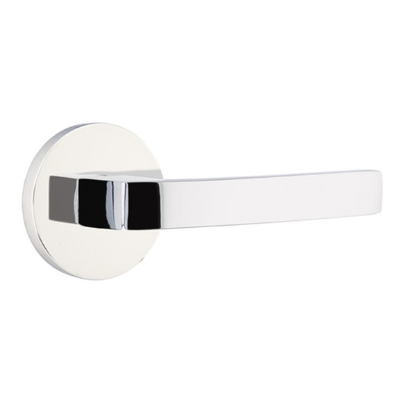 Emtek 5109-BRL-US26 Breslin Door Lever Passage Set With Disk Rosette Polished Chrome
