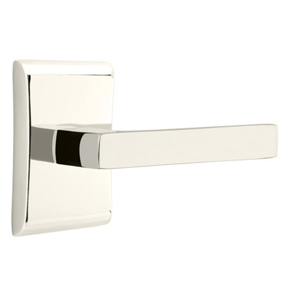 Emtek 5051-DT-US14 Dumont Door Lever Dummy Set With Neos Rosette Polished Nickel