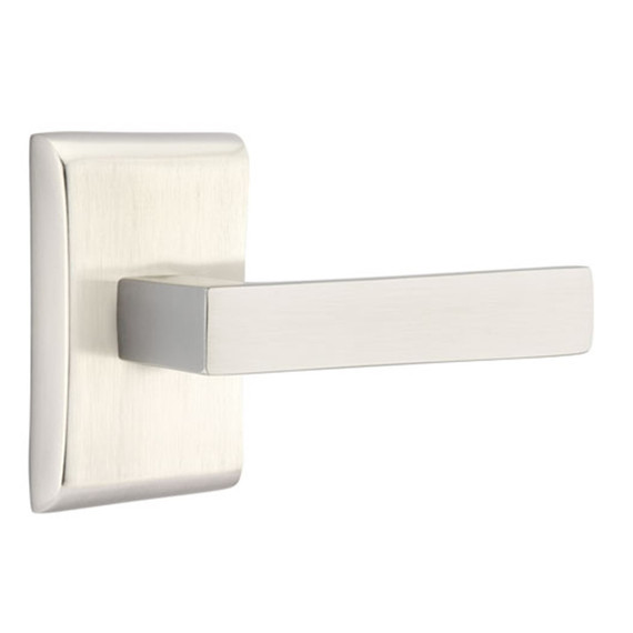 Emtek 5211-DT-US15 Dumont Door Lever Privacy Set With Neos Rosette Satin Nickel