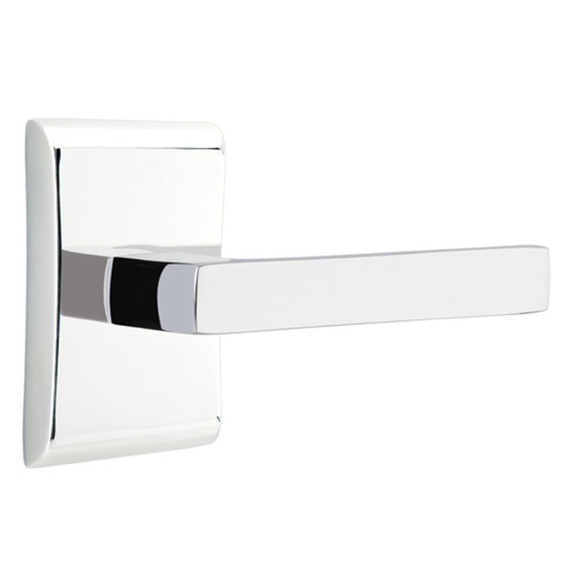 Emtek 5211-DT-US26 Dumont Door Lever Privacy Set With Neos Rosette Polished Chrome