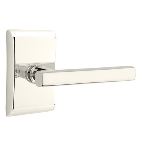 Emtek 5051-FRL-US14 Freestone Door Lever Dummy Set With Neos Rosette Polished Nickel