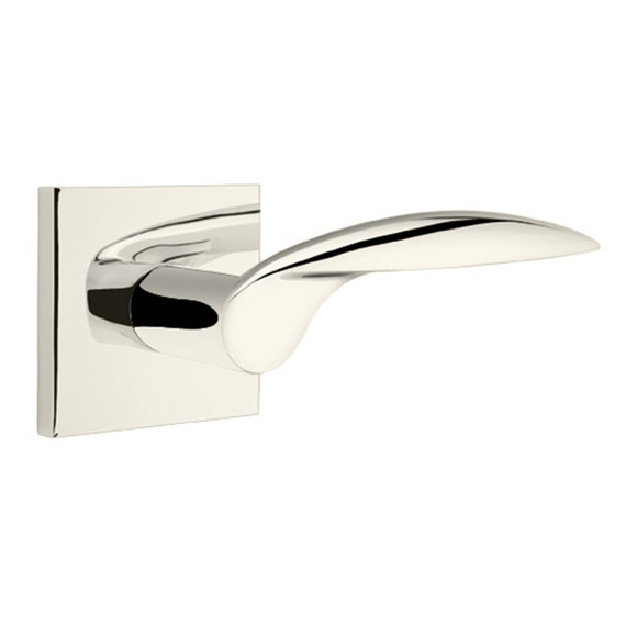 Emtek 5050-MC-US14 Mercury Door Lever Dummy Set With Square Rosette Polished Nickel