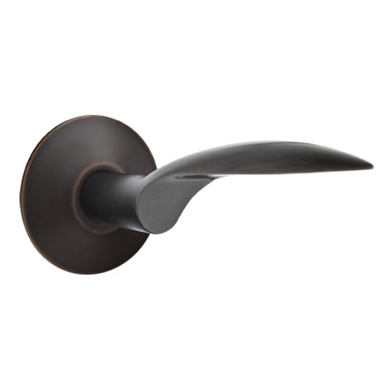 Emtek 5057-MC-US10B Mercury Door Lever Dummy Set With Modern Rosette Oil Rubbed Bronze