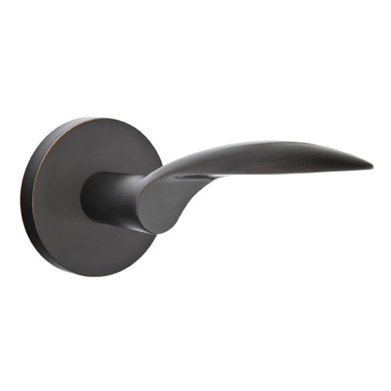 Emtek 5059-MC-US10B Mercury Door Lever Dummy Set With Disk Rosette Oil Rubbed Bronze