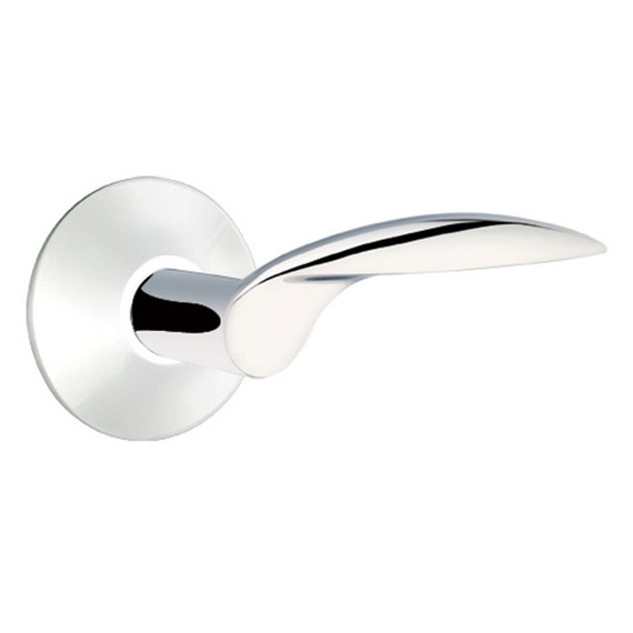 Emtek 5107-MC-US26 Mercury Door Lever Passage Set With Modern Rosette Polished Chrome